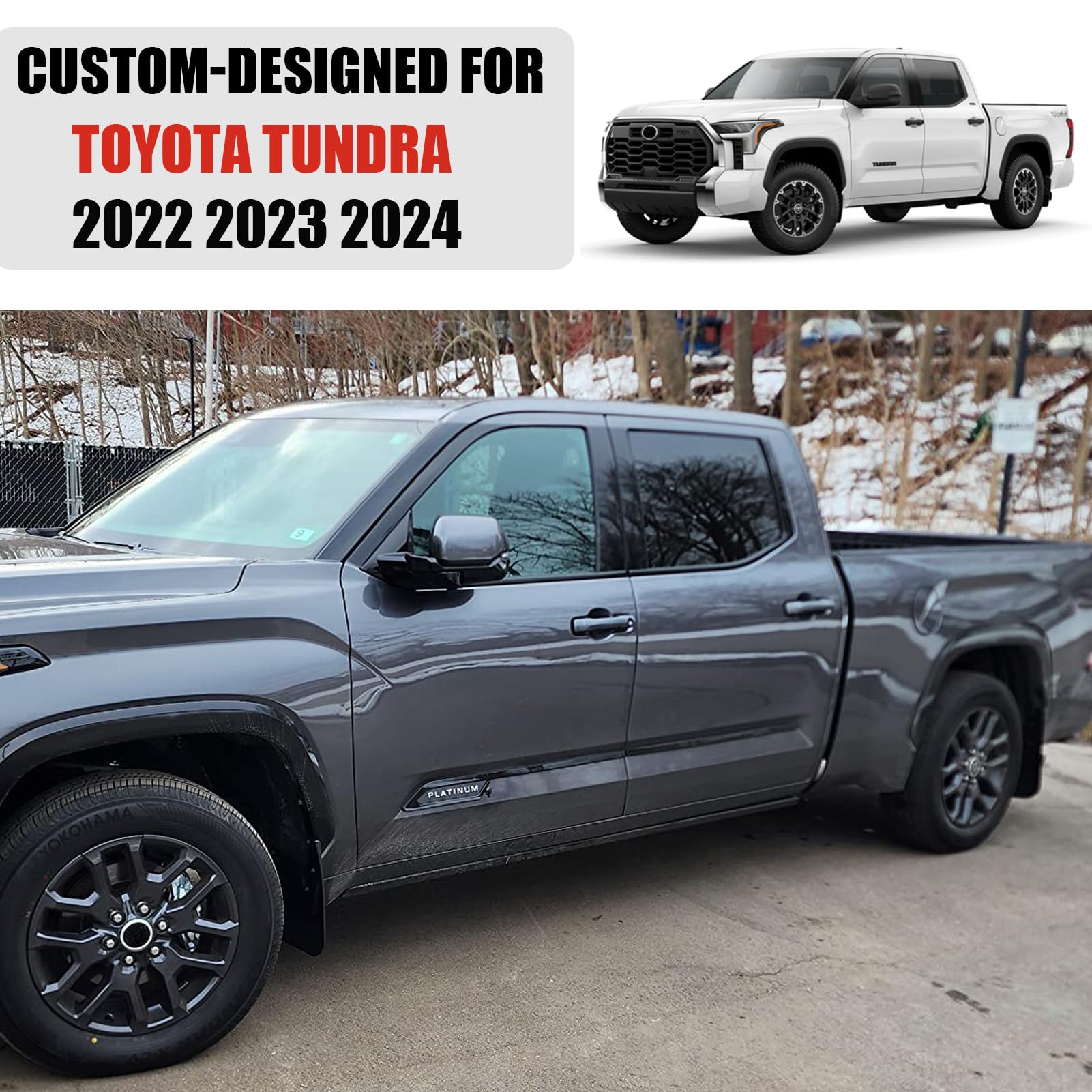 Mud Flaps for 2023 2024 2025 Toyota Tundra - All Weather Guard Mud